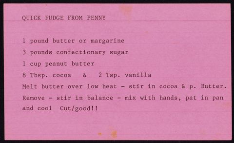 Quick Fudge From Penny