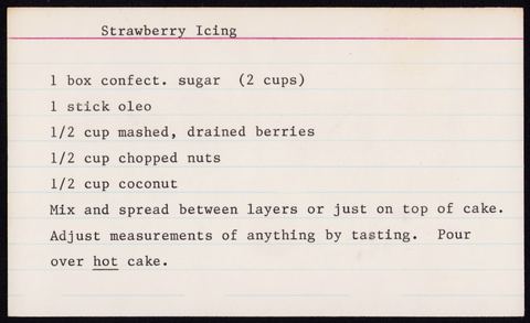 Strawberry Icing