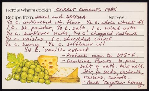 Carrot Cookies 1985