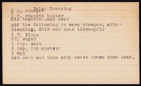 Salad Dressing
