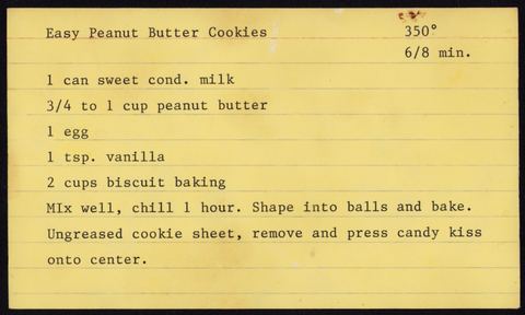 Easy Peanut Butter Cookies