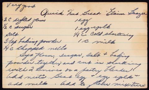 Quick Nut Bread - Elaine Fraze