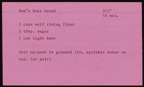 Mom's Beer bread
