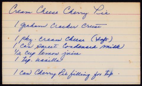 Cream Cheese Cherry Pie