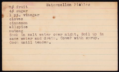 Watermellon Pickles