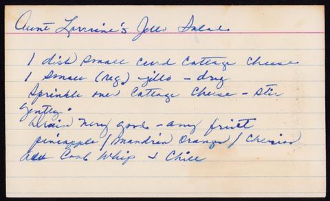Aunt Lorrine's Jello Salad