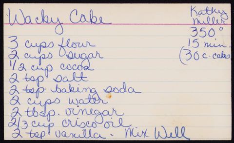Wacky Cake