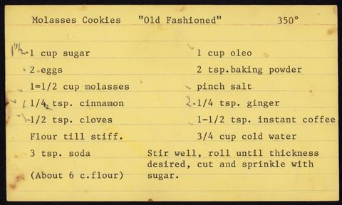 Molasses Cookies "Old Fashioned"