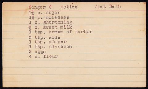 Ginger C  ookies