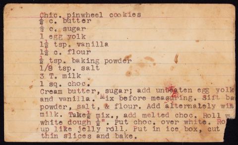 Chic. pinwheel cookies