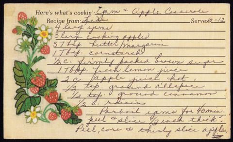Yam & Apple Casserole