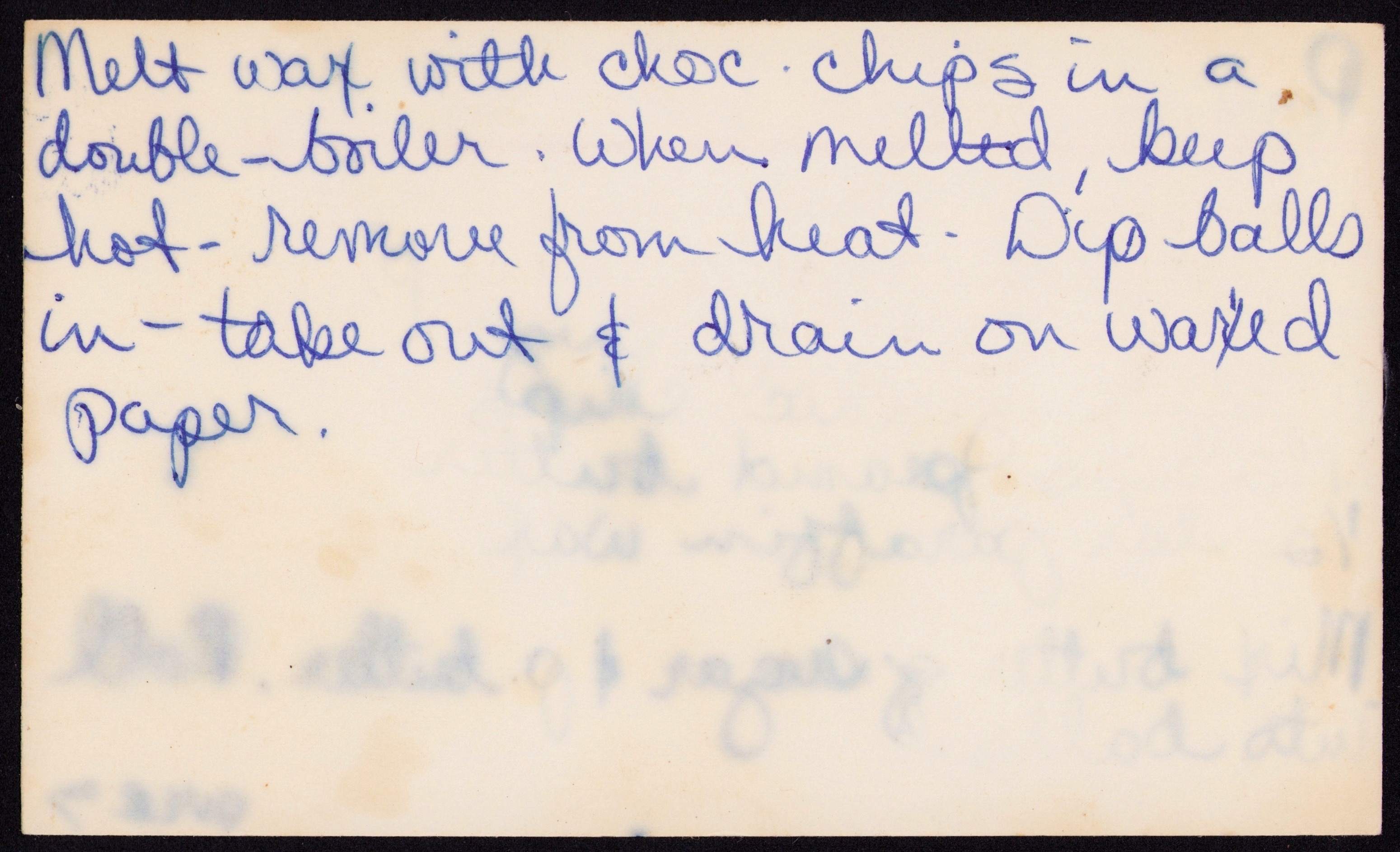 Peanut Butter Cups — back of the card