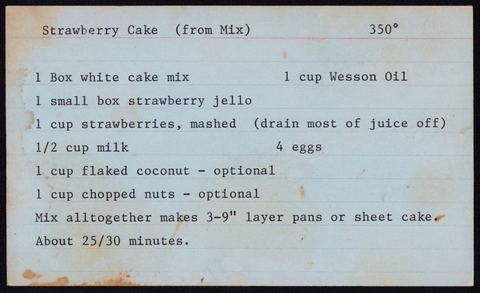 Strawberry Cake  (from Mix)
