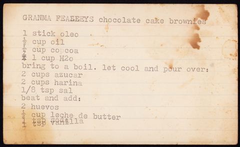 GRANMA FEASBEYS chocolate cake brownies