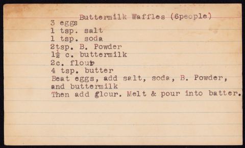 Buttermilk Waffles (6people)