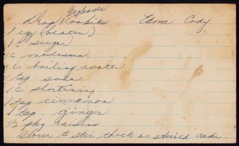 Molasses Drop Cookies