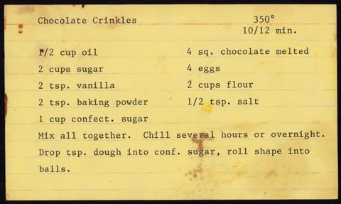 Chocolate Crinkles