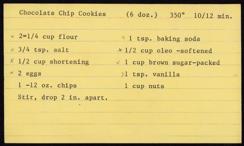 Chocolate Chip Cookies
