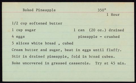 Baked Pineapple