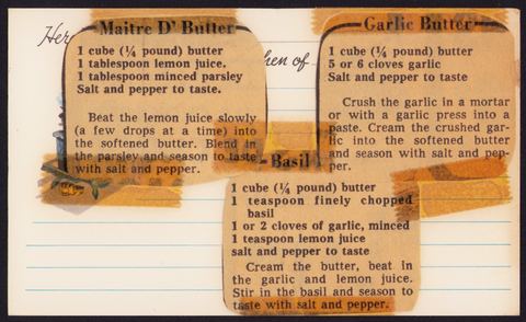Maitre D' Butter / Garlic Butter / Basil Butter