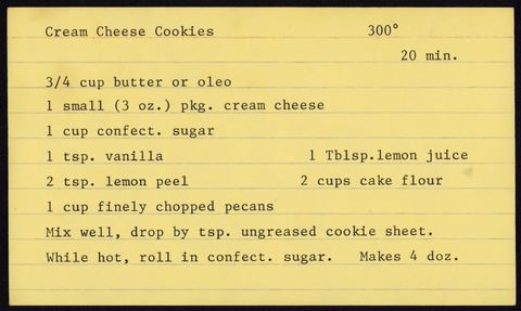 Cream Cheese Cookies