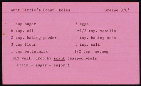 Aunt Lizzie's Donut Holes