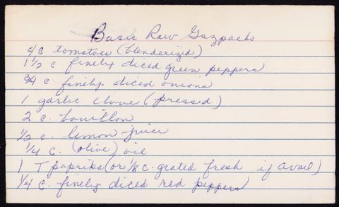 Basic Raw Gazpacho