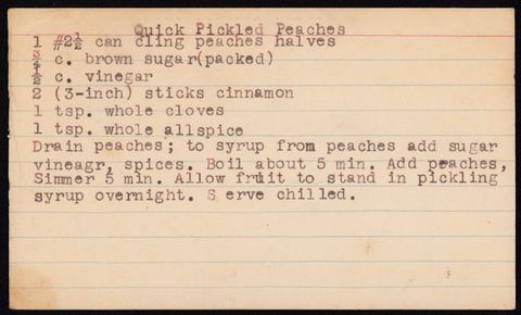 Quick Pickled Peaches
