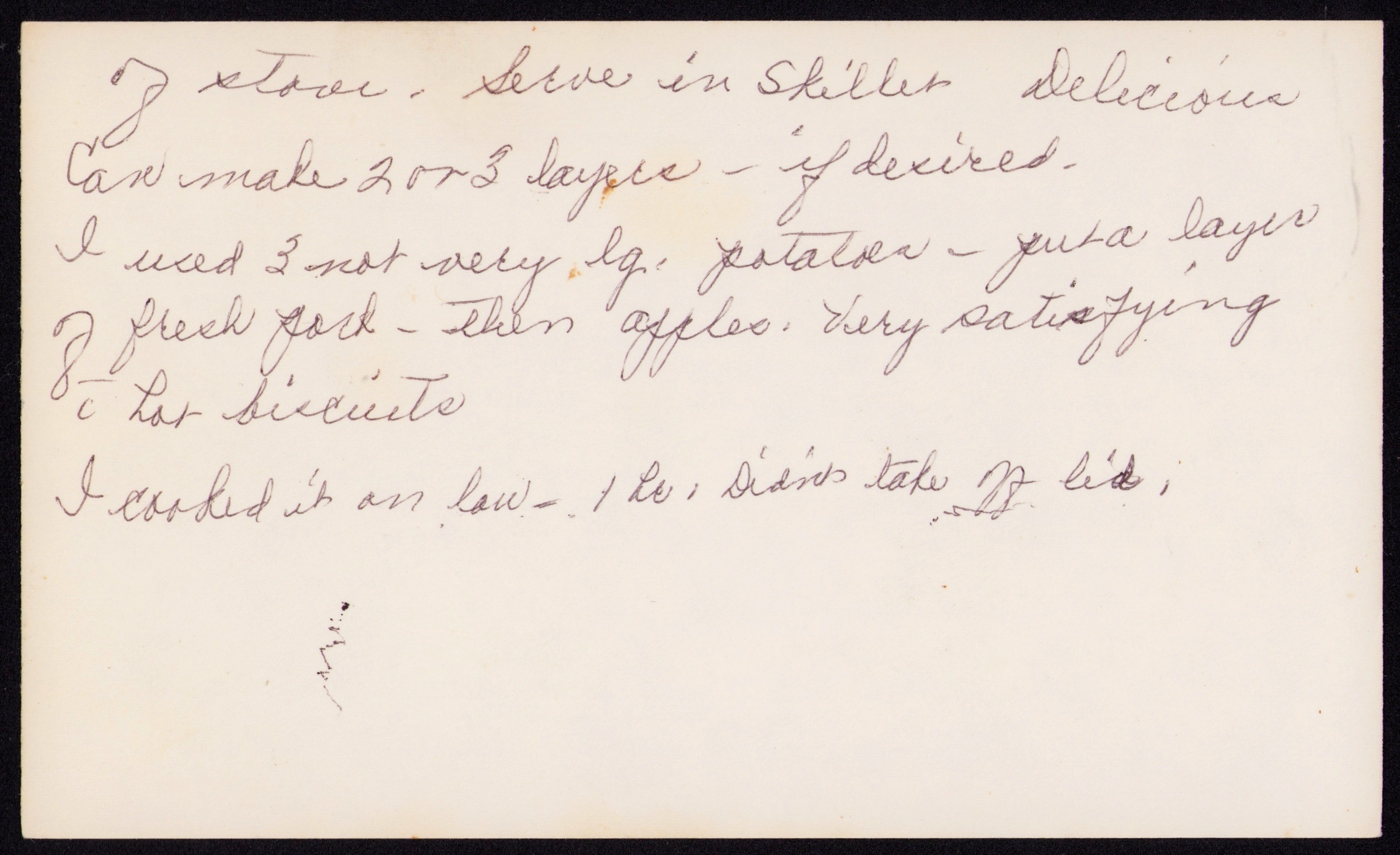 Grandpa Duffy's Irish Medley — back of the card