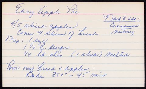 Easy Apple Pie