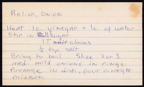 Relish, Onion
