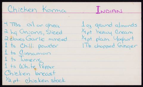 Chicken Korma