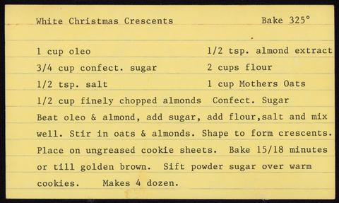 White Christmas Crescents
