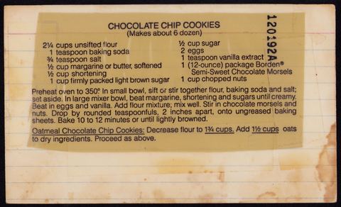 Chocolate Chip Cookies