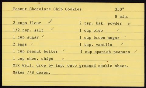 Peanut Chocolate Chip Cookies