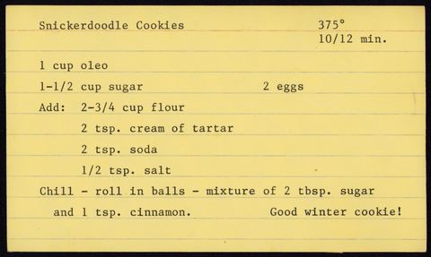 Snickerdoodle Cookies