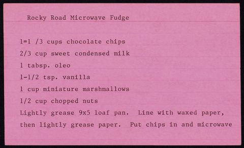 Rocky Road Microwave Fudge