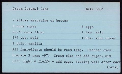 Cream Caramel Cake