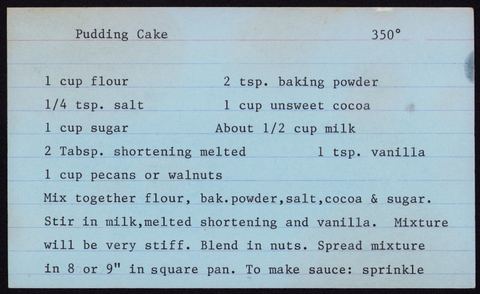 Pudding Cake