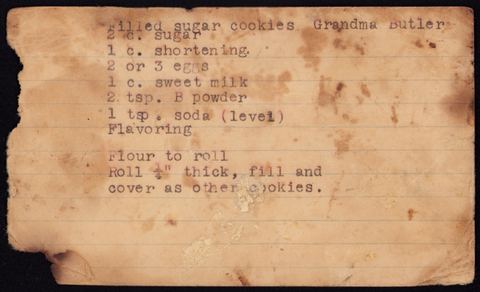 Filled sugar cookies
