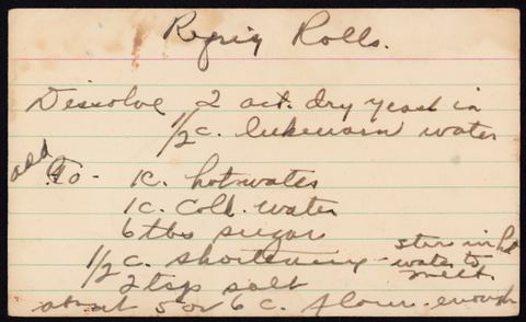 Regnig Rolls.