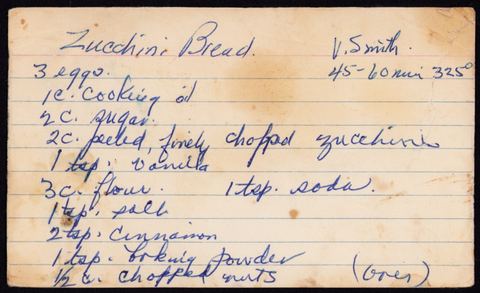 Zucchini Bread