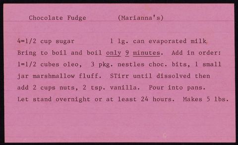 Chocolate Fudge (Marianna's)