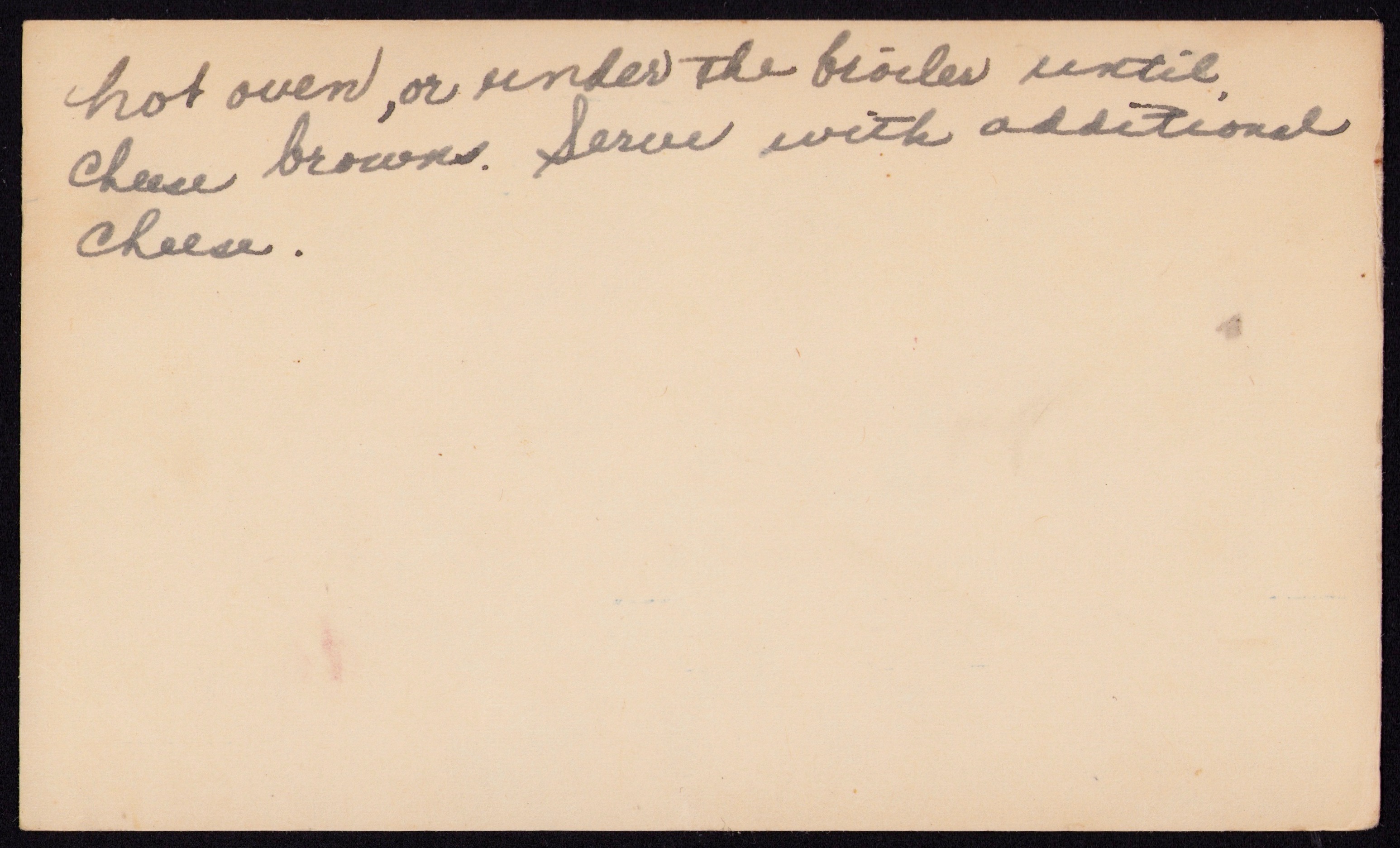French Onion Soup — back of the card