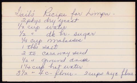 Gail's Recipe for Limpa